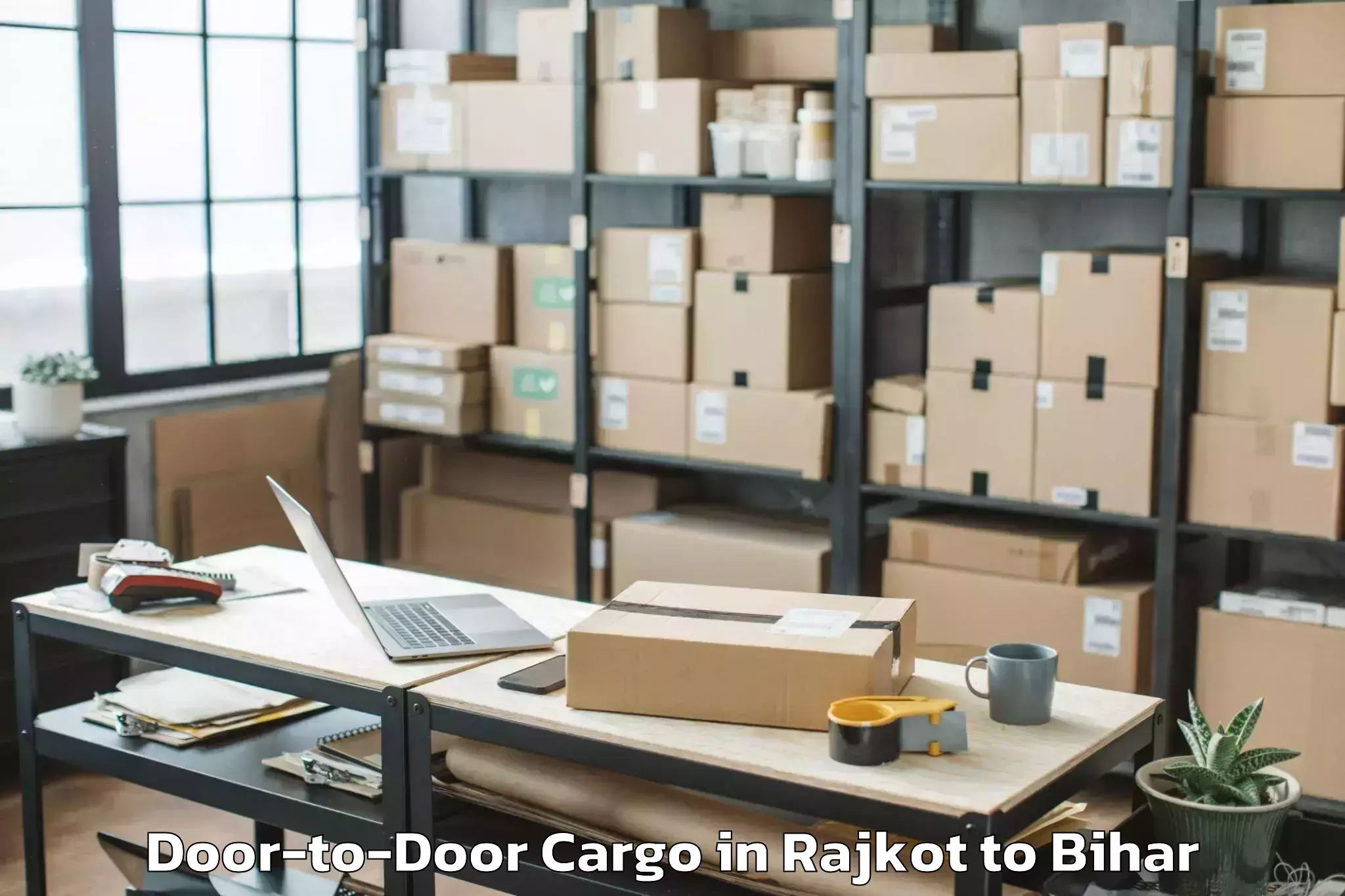 Book Rajkot to Mojharia Door To Door Cargo Online